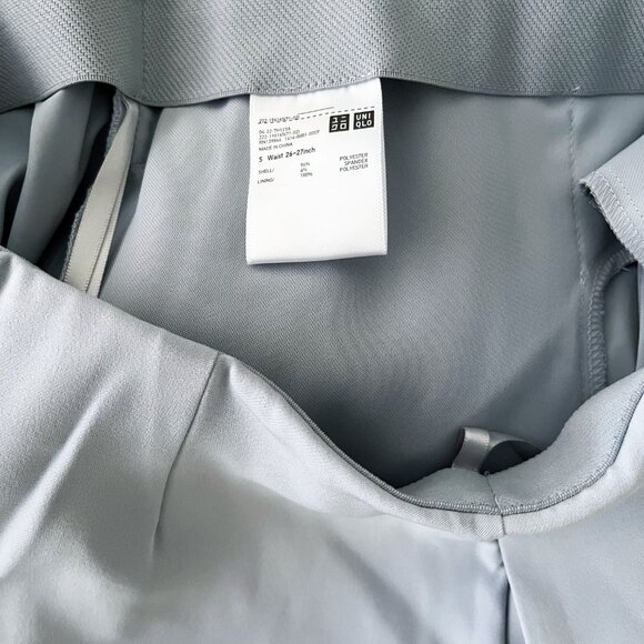 Uniqlo High Waist Drape Wrap Skirt in Blue - Picture 3 of 9